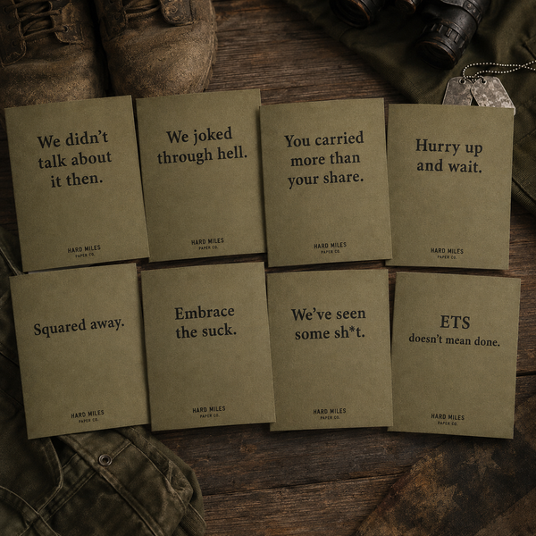 The Hard Miles 8-Card Variety Set — Com Cards™